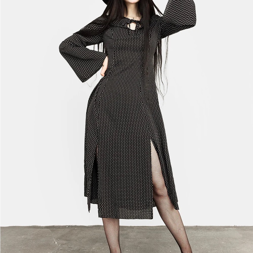 Disturbia Chandra 70s Split Midi Dress US14/UK18